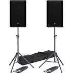 Electro-Voice ZLX-15P G2, Active PA Speakers + Stands & Leads Bundle