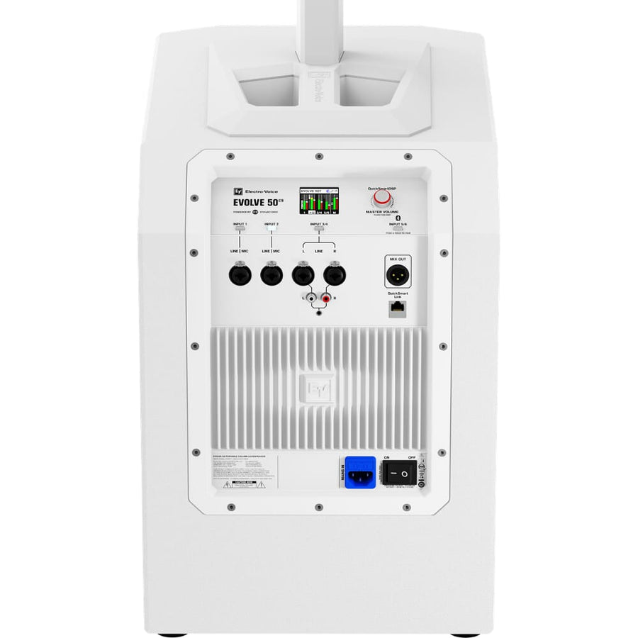 Electro-Voice EVOLVE 50M G2 White, Active Column PA System Inc. Column Carry Bag (750w RMS)