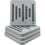 EQ Acoustics 'ColourPanel R5 3D' Dark Smoke On Marle Grey Acoustic Tiles x4 (B-Stock)
