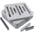 EQ Acoustics 'ColourPanel R5 3D' Dark Smoke On Marle Grey Acoustic Tiles x4 (B-Stock)