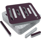 EQ Acoustics 'ColourPanel R5 3D' Deep Purple On Marle Grey Acoustic Tiles x4