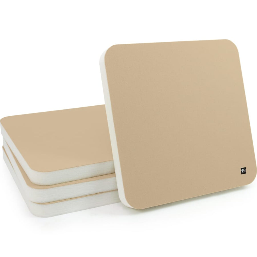 EQ Acoustics 'ColourPanel R5' Sand On Pure White Acoustic Tiles x4