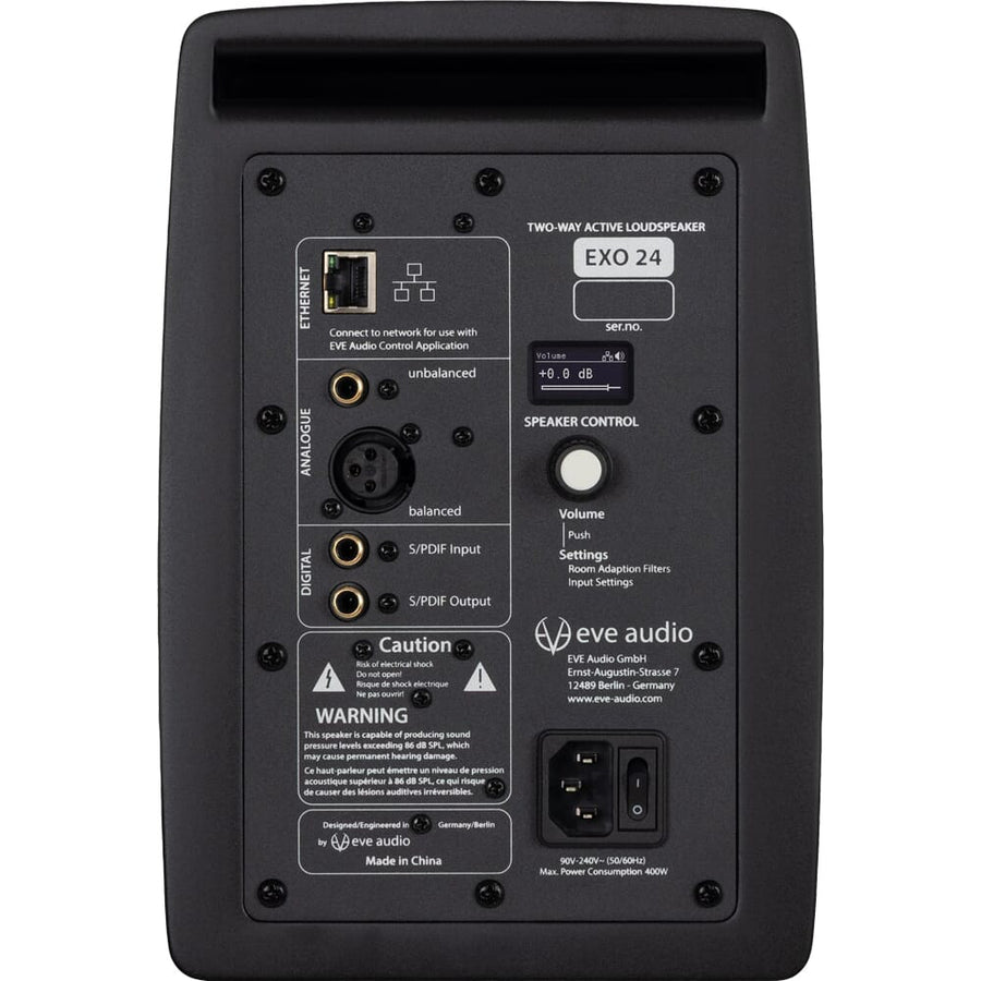 Eve Audio EXO 24 Active Studio Monitors (Pair) + Isolation Pads + Leads Bundle