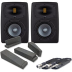Eve Audio EXO 27 Active Studio Monitors (Pair) + Isolation Pads + Leads Bundle