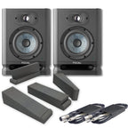 Focal Alpha 50 EVO Active Studio Monitors (Pair) + Isolation Pads & Leads Bundle