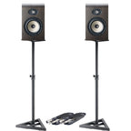 Focal Shape 65 Active Studio Monitors (Pair) + Monitor Stands & Leads Bundle