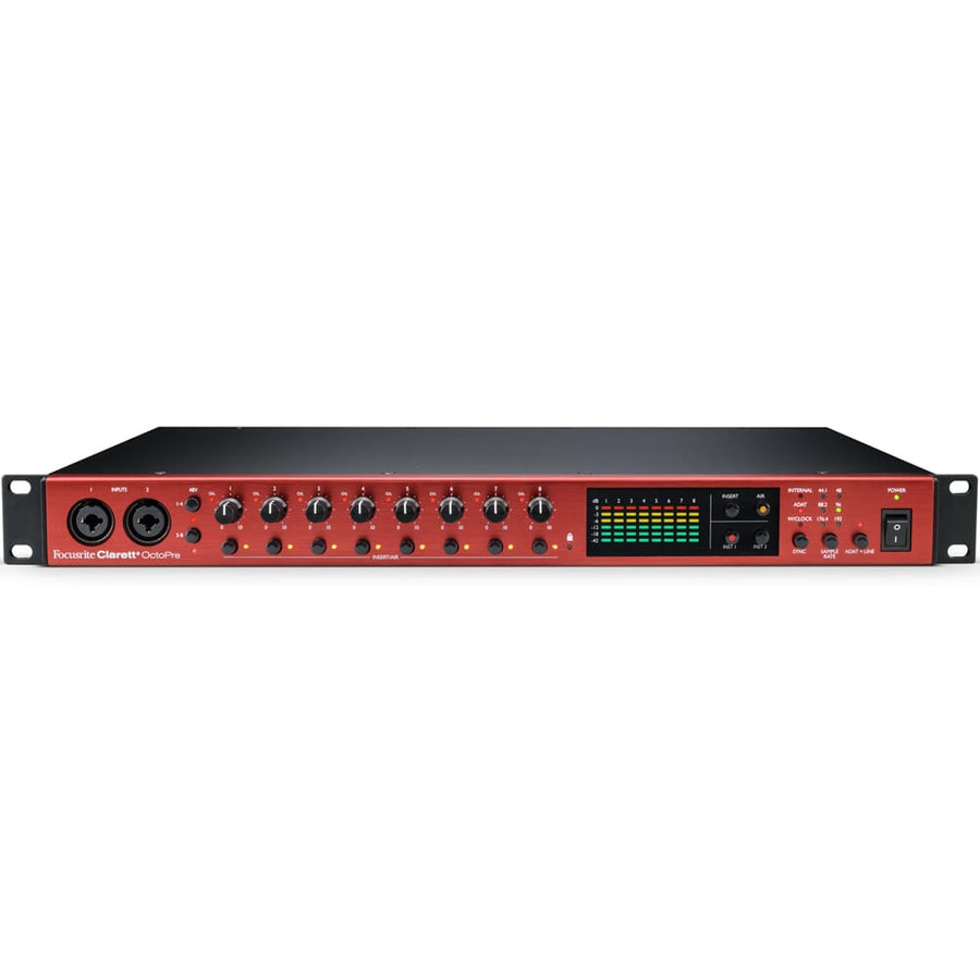 Focusrite Clarett+ Octopre, 8-Channel ADAT Microphone Preamp
