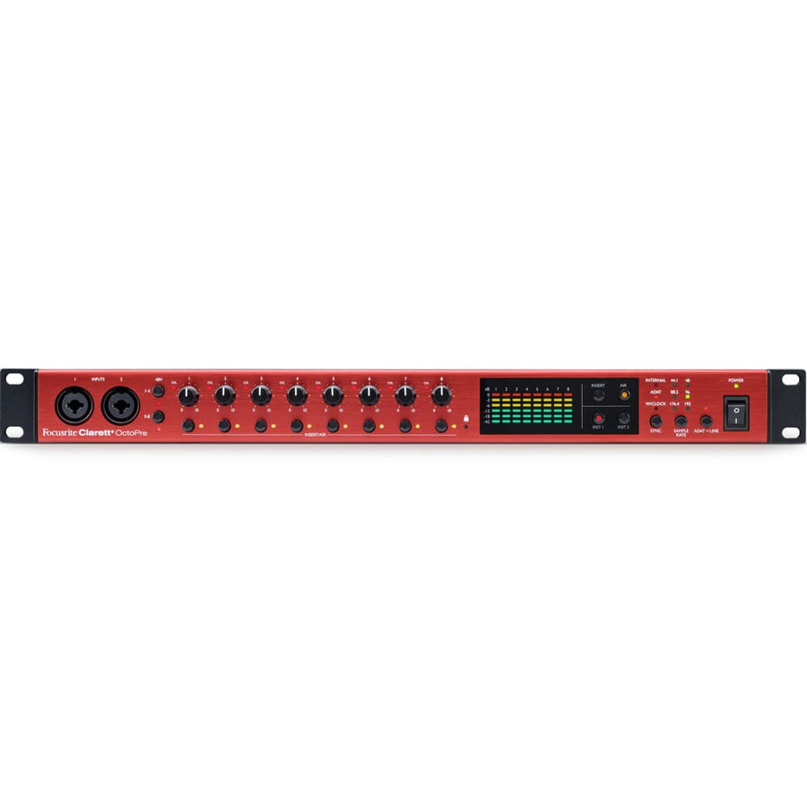 Focusrite Clarett+ Octopre, 8-Channel ADAT Microphone Preamp