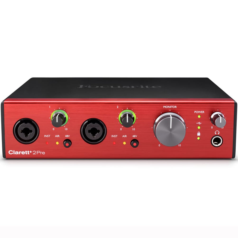 Focusrite Clarett+ 2Pre, 10-In, 4-Out Audio Interface + Free Plugin Bundle (Spring Sale Ends 6th April)