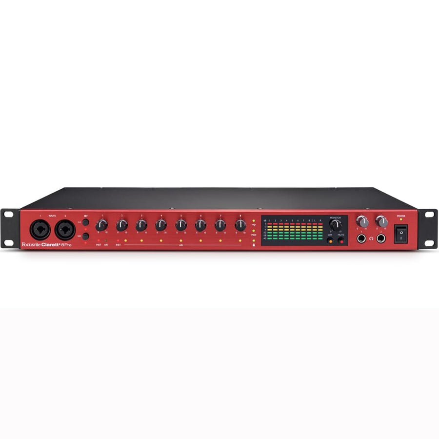 Focusrite Clarett+ 8Pre, 18-In, 20-Out Audio Interface + Free Plugin Bundle (Spring Sale Ends 6th April)