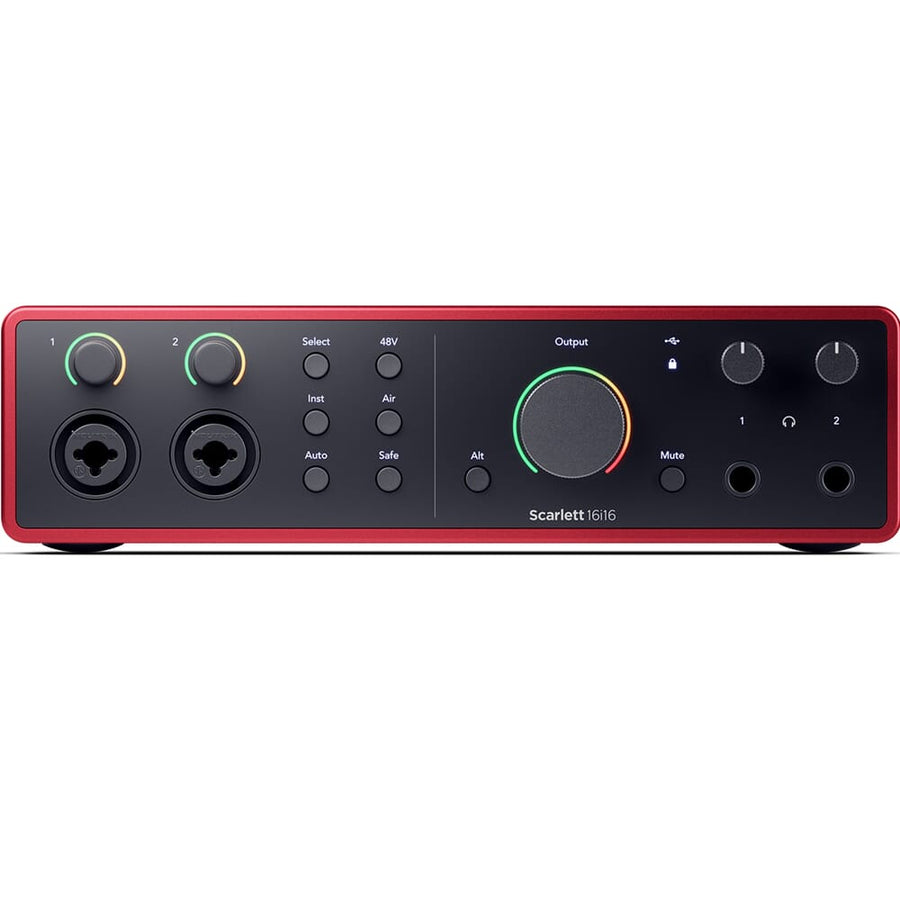 Focusrite Scarlett 16i16 (G4) USB 16 In/16 Out Desktop Audio Interface with 2 Mic Preamps, MIDI and SPDIF