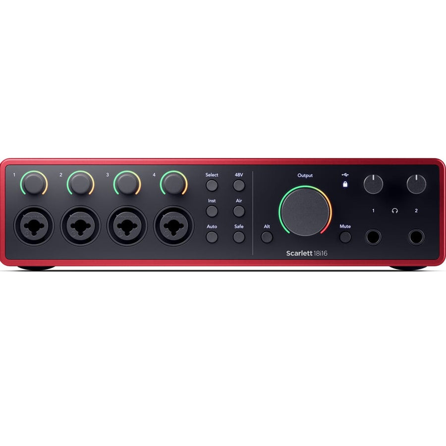 Focusrite Scarlett 18i16 (G4) USB 18 In/16 Out Desktop Audio Interface with 4 Mic Preamps, MIDI and SPDIF