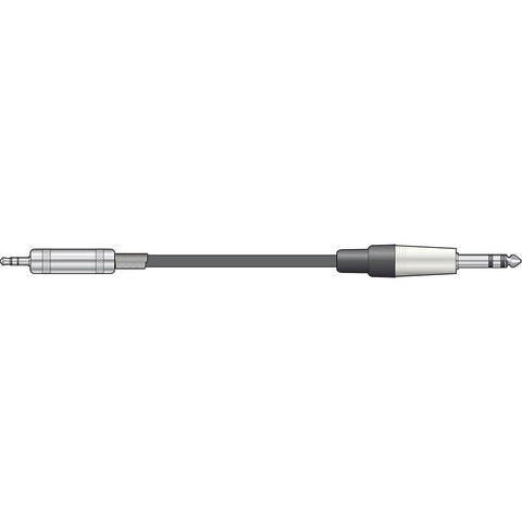 Citronic 3.5mm TRS MiniJack - 6.35mm TRS Jack 3 Metre Balanced Audio Cable (190.013UK)