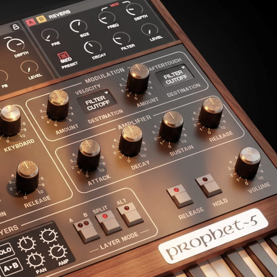 GForce Sequential Prophet 5 Synthesizer, Software Download (30% Off Launch Promo | Ends 4th August)