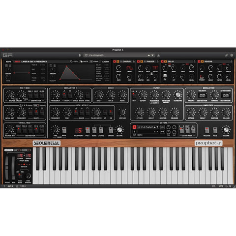 GForce Sequential Prophet 5 Synthesizer, Software Download (30% Off Launch Promo | Ends 4th August)