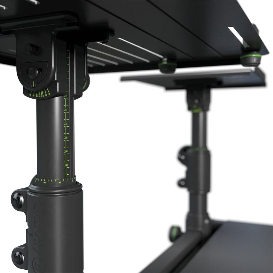 Gravity FDJT-01 DJ Desk with Laptop & Speaker Stands