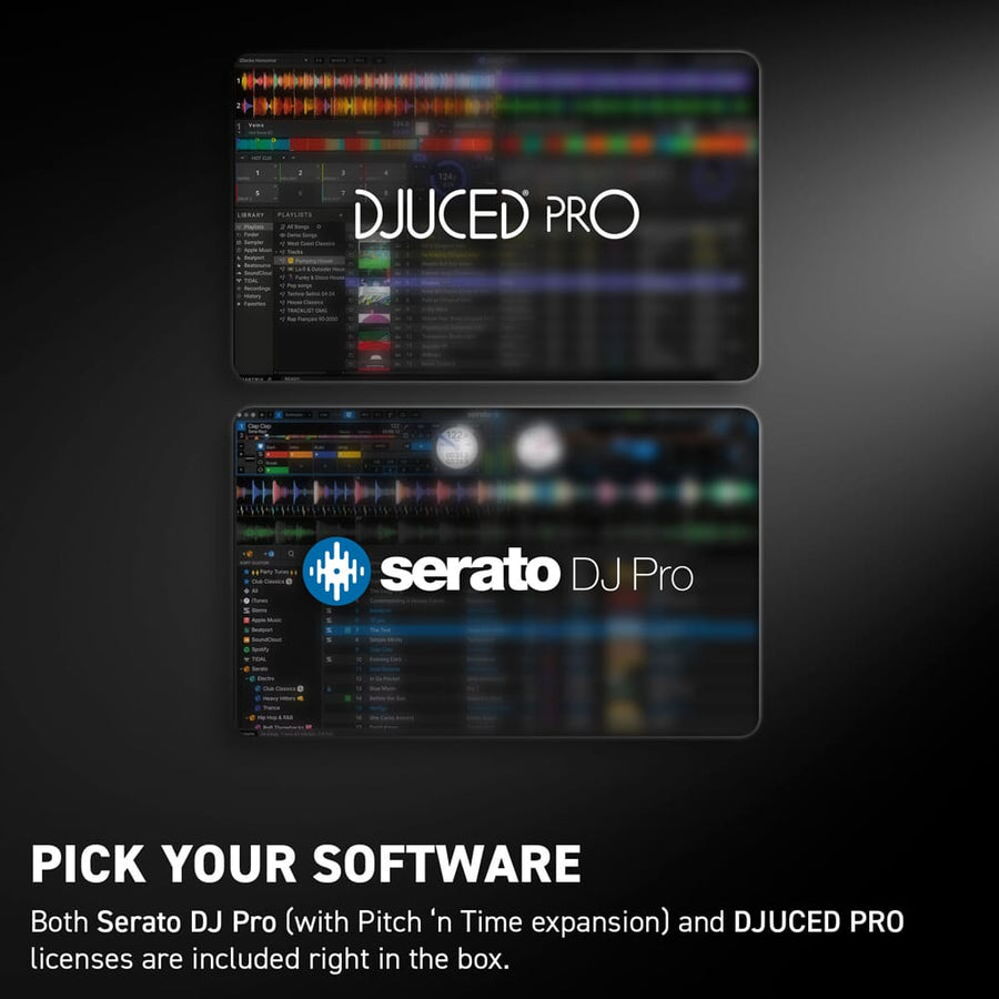 Hercules DJControl Inpulse T10, 2-Deck Motorised DJ Controller Inc. Serato DJ Pro