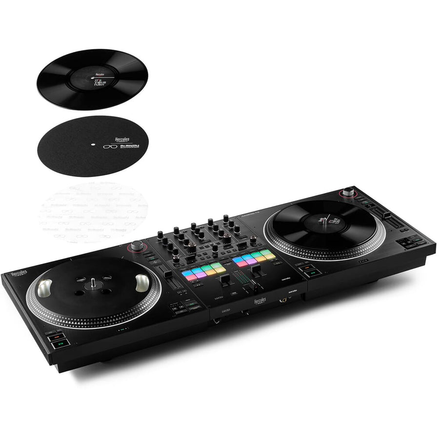 Hercules DJControl Inpulse T10, 2-Deck Motorised DJ Controller Inc. Serato DJ Pro