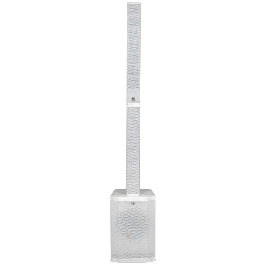 HK Audio Polar 10 MK2 (White) Bluetooth Column PA System + Transport Covers (1000w RMS)