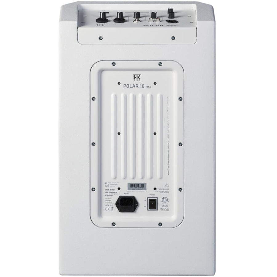 HK Audio Polar 10 MK2 (White) Bluetooth Column PA System + Transport Covers (1000w RMS)