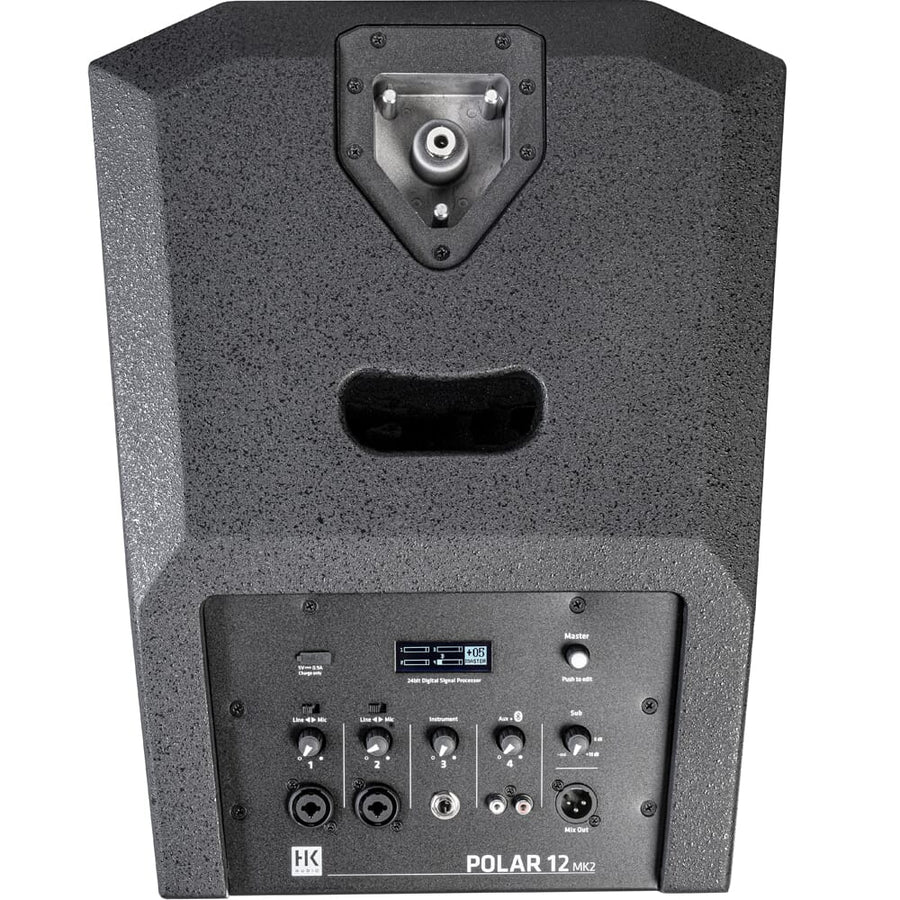 HK Audio Polar 12 MK2 (Black) Bluetooth Column PA System + Transport Covers (1000w RMS)