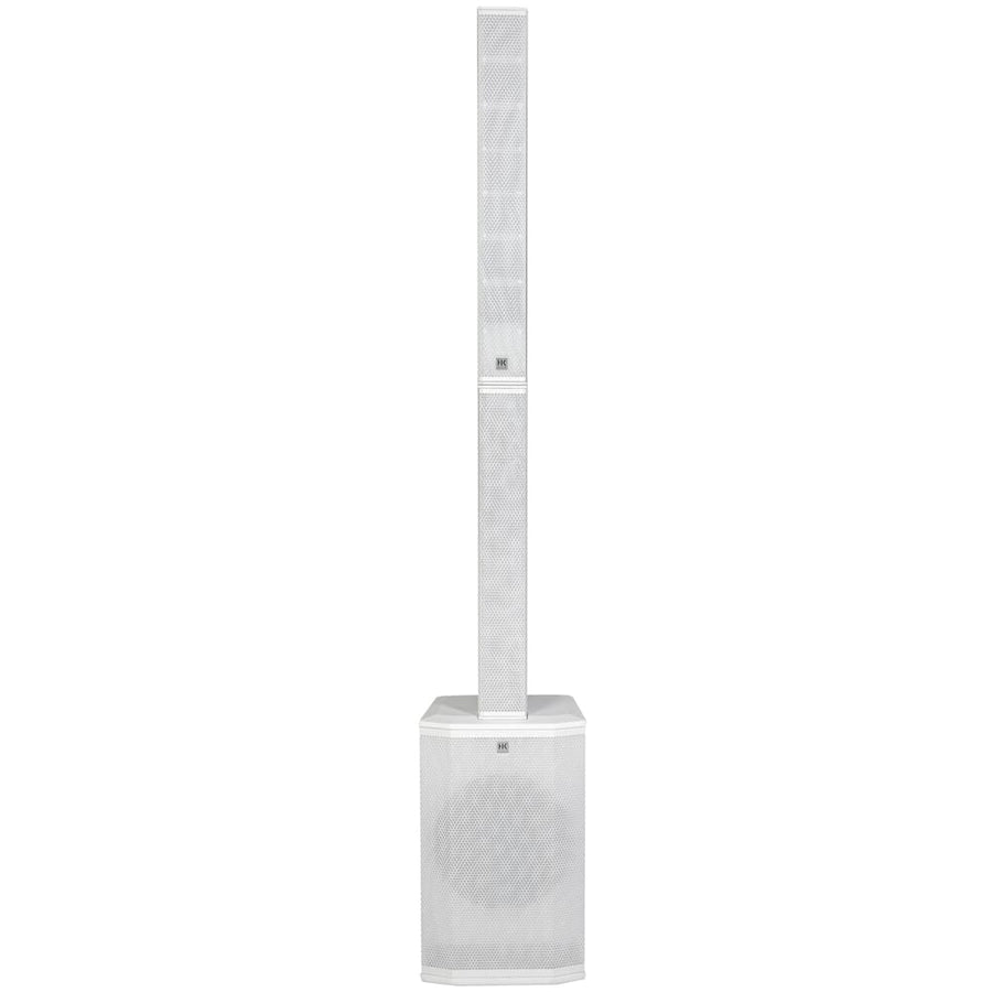 HK Audio Polar 12 MK2 (White) Bluetooth Column PA System + Transport Covers (1000w RMS)