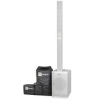 HK Audio Polar 12 MK2 (White) Bluetooth Column PA System + Transport Covers (1000w RMS)