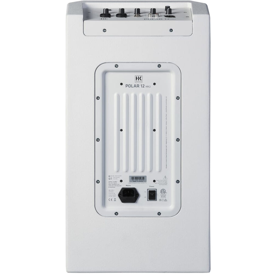 HK Audio Polar 12 MK2 (White) Bluetooth Column PA System + Transport Covers (1000w RMS)