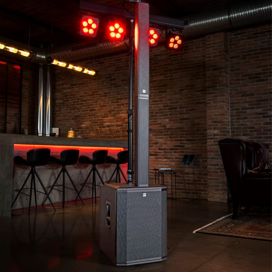 HK Audio Polar 15 MK2 (Black) Bluetooth Column PA System + Transport Covers (500w RMS)