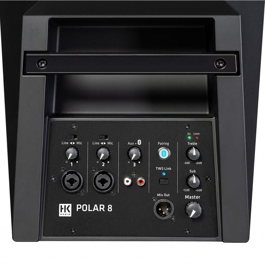 HK Audio Polar 8 Bluetooth Column PA System + Transport Covers (600w RMS)