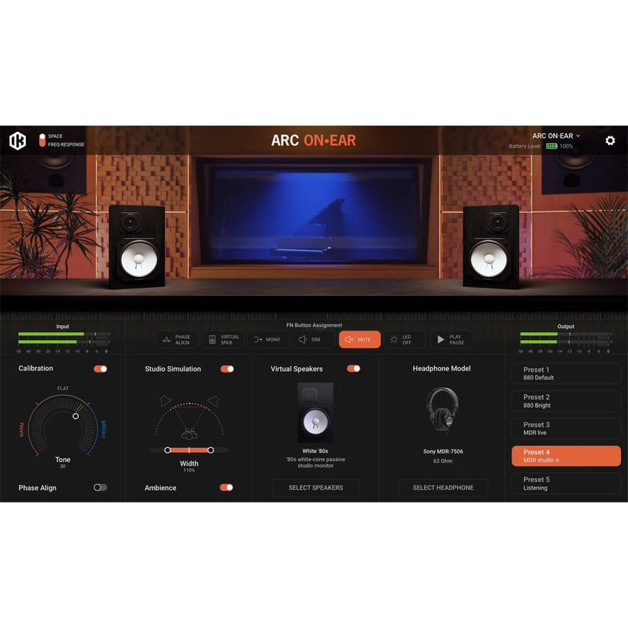 IK Multimedia ARC On-Ear, Headphone Correction / Virtual Monitoring System