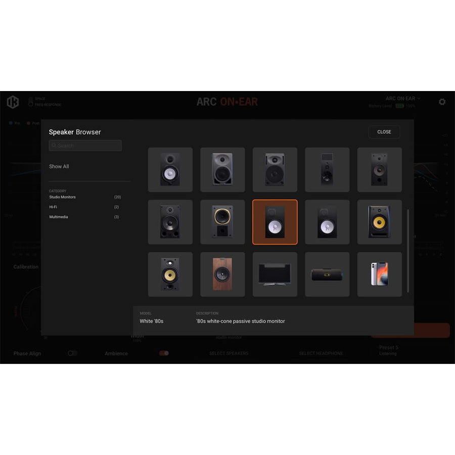 IK Multimedia ARC On-Ear, Headphone Correction / Virtual Monitoring System