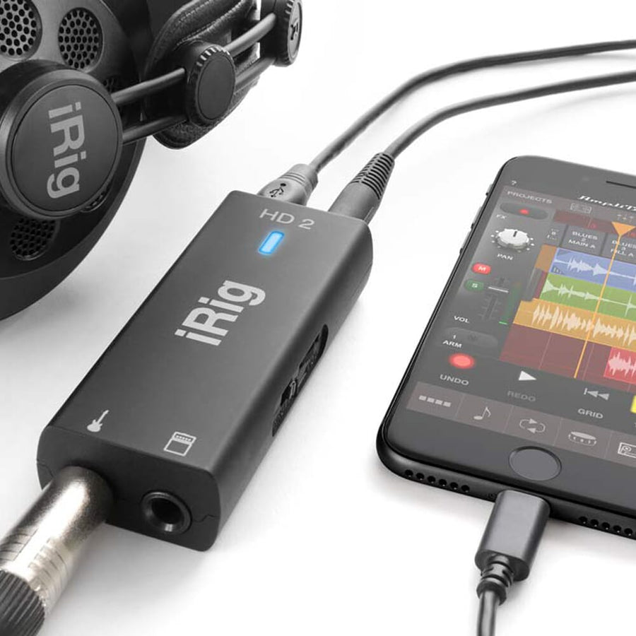 IK Multimedia iRig HD 2, Digital Guitar Interface For iOS, Android, Mac & PC