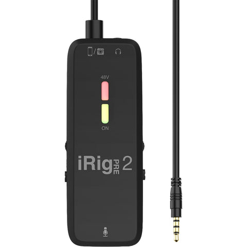 IK Multimedia iRig Pre 2, Mobile Microphone Interface For iOS, Android, Mac & PC