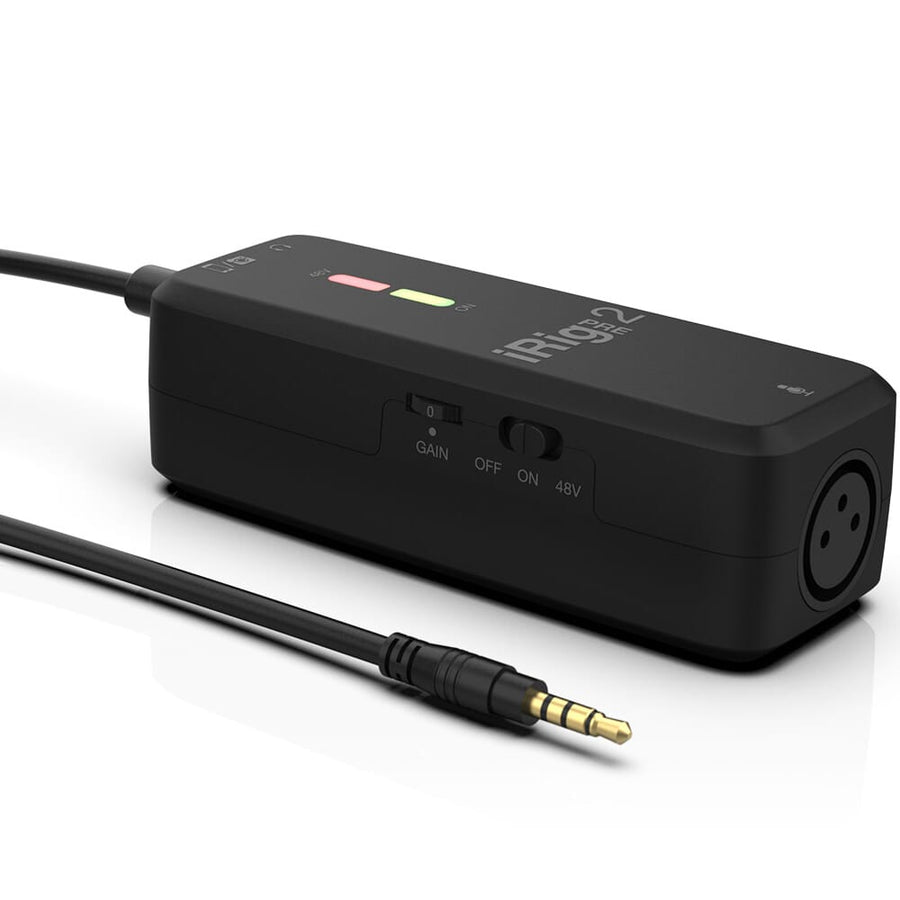 IK Multimedia iRig Pre 2, Mobile Microphone Interface For iOS, Android, Mac & PC