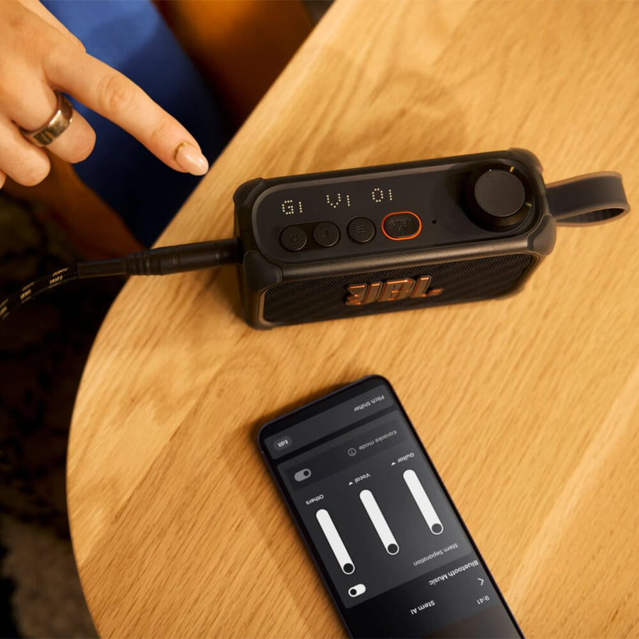 JBL BandBox Solo, Compact AI-Powered Practice Amp and Speaker with Stem Separation