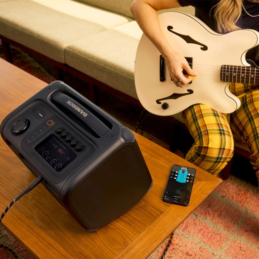 JBL BandBox Trio, Portable AI-Powered Practice Amp and Speaker with Stem Separation