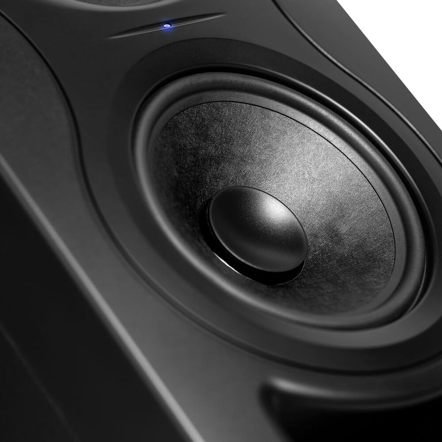 Kali Audio IN-5 Black Active Studio Monitors, Isolation Pads & Leads Bundle