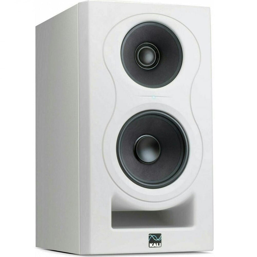 Kali Audio IN-5 White Active Studio Monitors, Isolation Pads & Leads Bundle