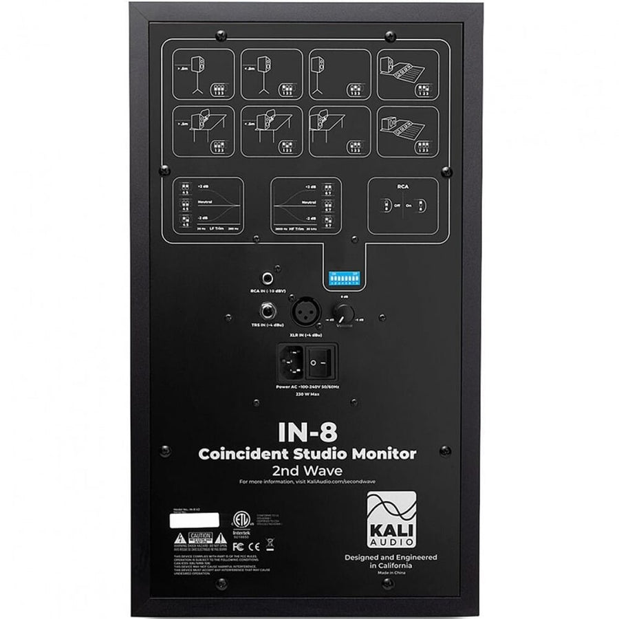 Kali Audio IN-8 Black Studio Monitor Speaker (Single)