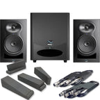 Kali Audio LP-6 V2 Studio Monitors, WS-6.2 Subwoofer, Isolation Pads & Leads Bundle