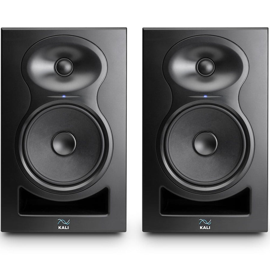 Kali Audio LP6 V2 Black (Pair) + Isolation Pads & Leads Bundle