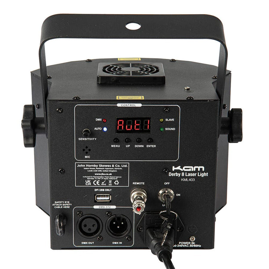 Kam Derby 8, LED Laser Light with Remote