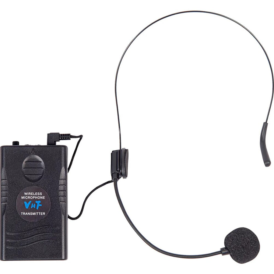 Kam RZ15AP, Portable PA with Media Player, USB & SD Card Input + VHF Dual Microphones & Bluetooth (Single - 300W RMS)