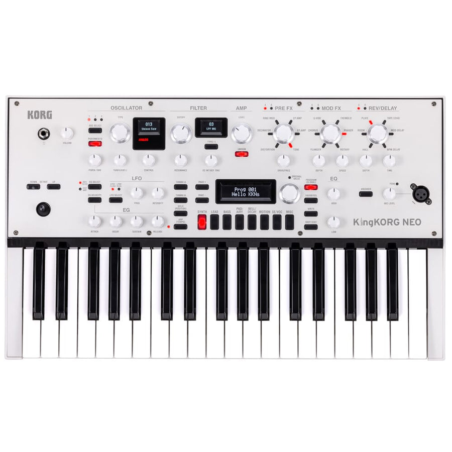Korg KingKORG Neo, Analogue Keyboard Synthesizer with Vocoder Microphone