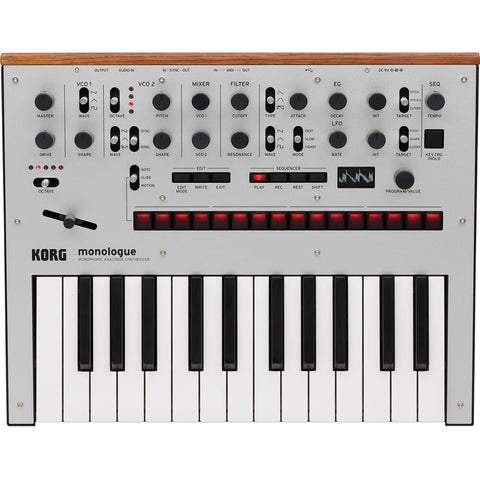 Korg Monologue Analogue Synthesizer Silver