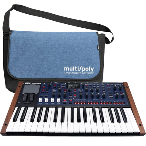 Korg MultiPoly Digital Synthesizer Keyboard + Soft Case Carry Bag