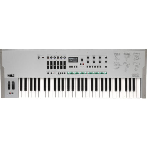 Korg Opsix SE Platinum, Limited Edition 61-Key Synthesizer Inc. Carry Case, Stickers & T-Shirt