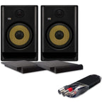 KRK Rokit RP8 G5 (Pair) + Isolation Pads & Leads Bundle