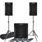 LD Systems ICOA 15A + ICOA Sub 18A + Tripod Stands & Leads Bundle Deal